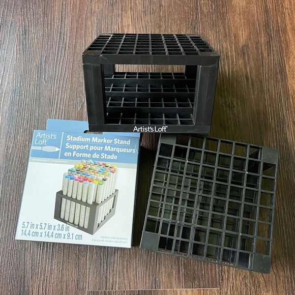 Lot of 3 Artist’s Loft Stadium Marker Stand, 1 New 2 Used Stores 60 Markers Each - Picture 2 of 5